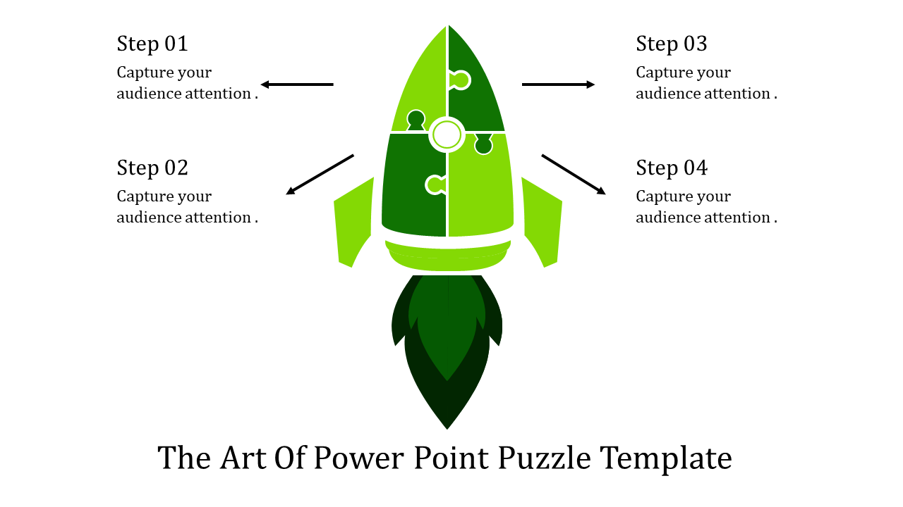 Innovative Green Puzzle PowerPoint Template and Google Slides